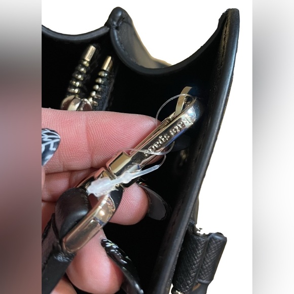 Kate Spade Black Saffiano Leather Perry Medium Satchel NWT - Picture 9 of 13